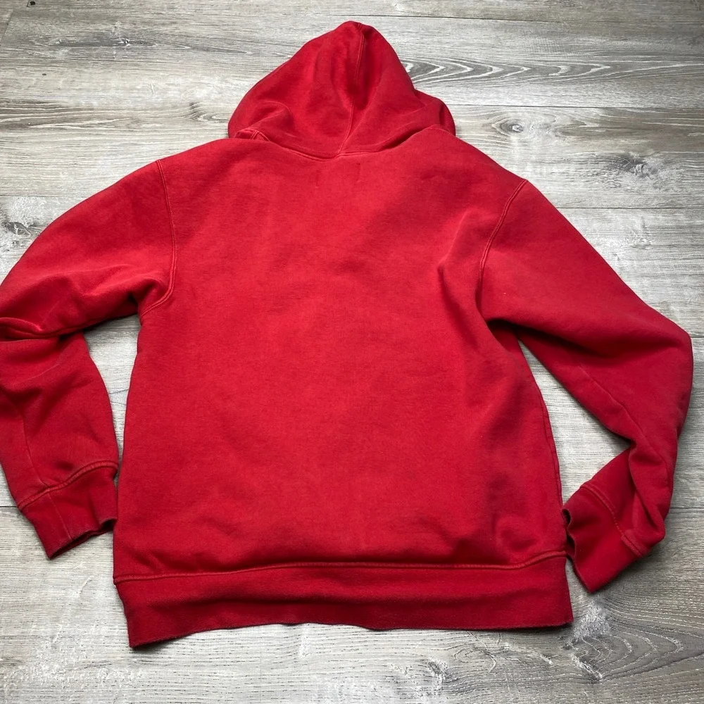 Jordan Full Zip Hoodie Mens Small Red Jumpman Logo Fleece Activewear